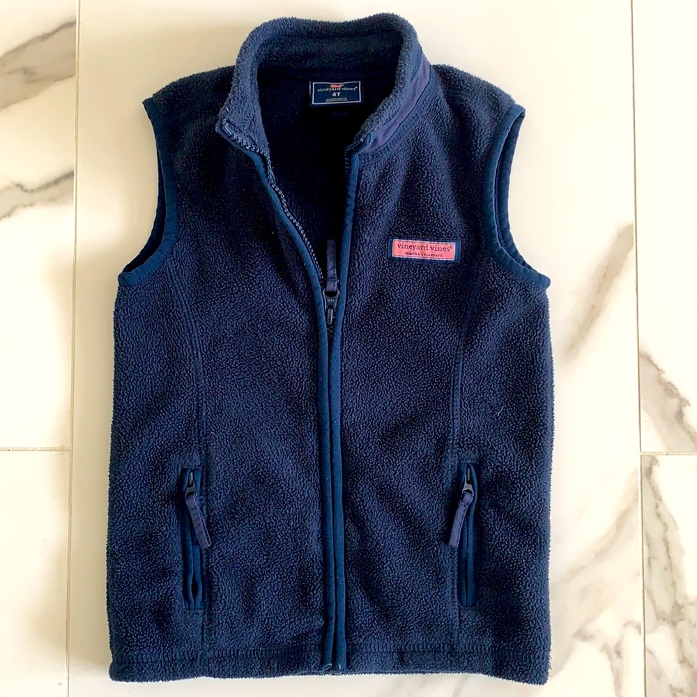 Vineyard Vines Boys Harbor Fleece Vest 4T